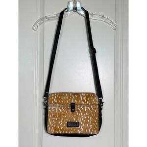Sixtease The New Vintage Black Leather Hair Hide‎ Crossbody Bag Purse